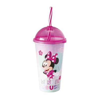 Copo Plasútil Shake Estampa Minnie Mouse De 500ML Menina